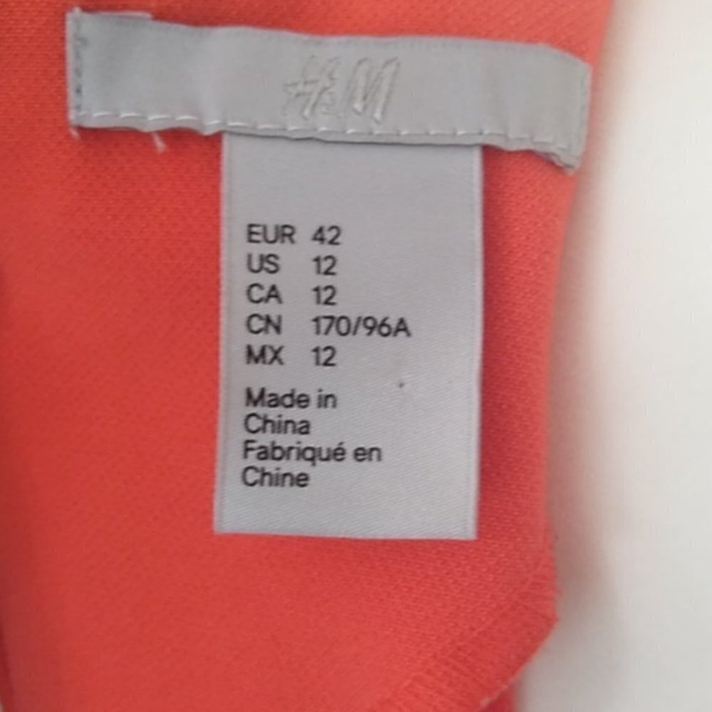 H&M Tangerine/Coral Drop Waist Dress - Picture 11 of 16